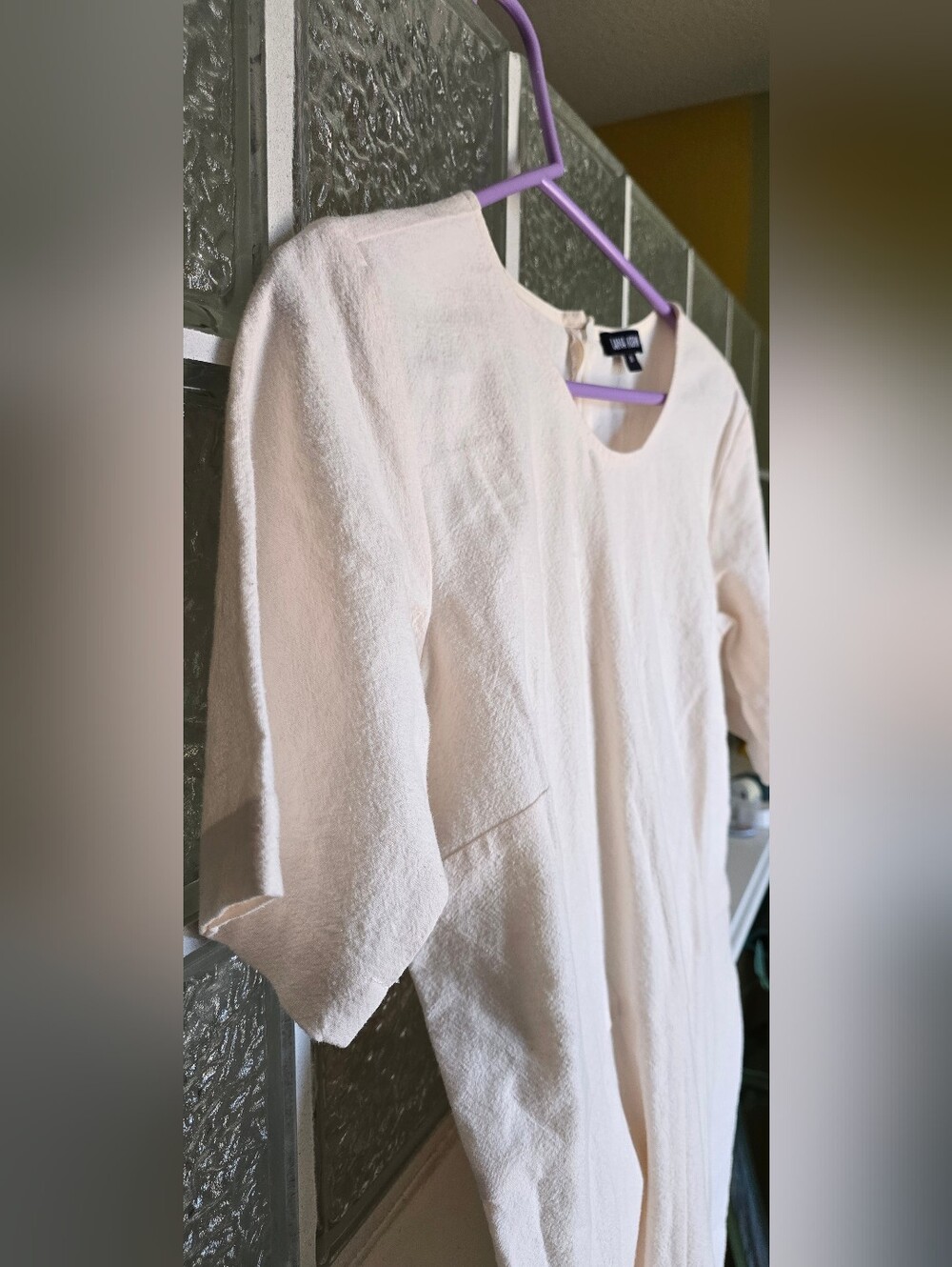 Ilana Kohn Cream Textured Short Sleeve 100% Cotton Romper